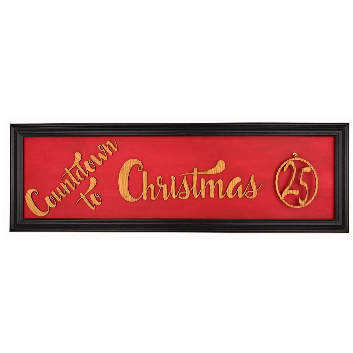 Countdown to Christmas Advent Calendar Wall Decor Sign