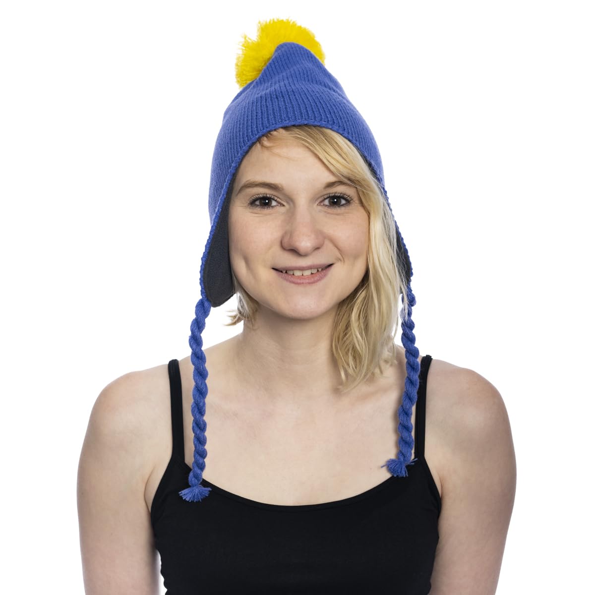 Craig Tucker's Blue and Yellow Beanie Hat for Halloween Cosplay fun