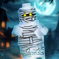 Halloween Mummy Minifig made using LEGO parts