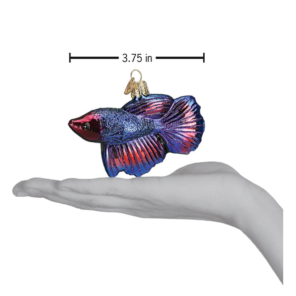 Betta Fish Glass Ornament