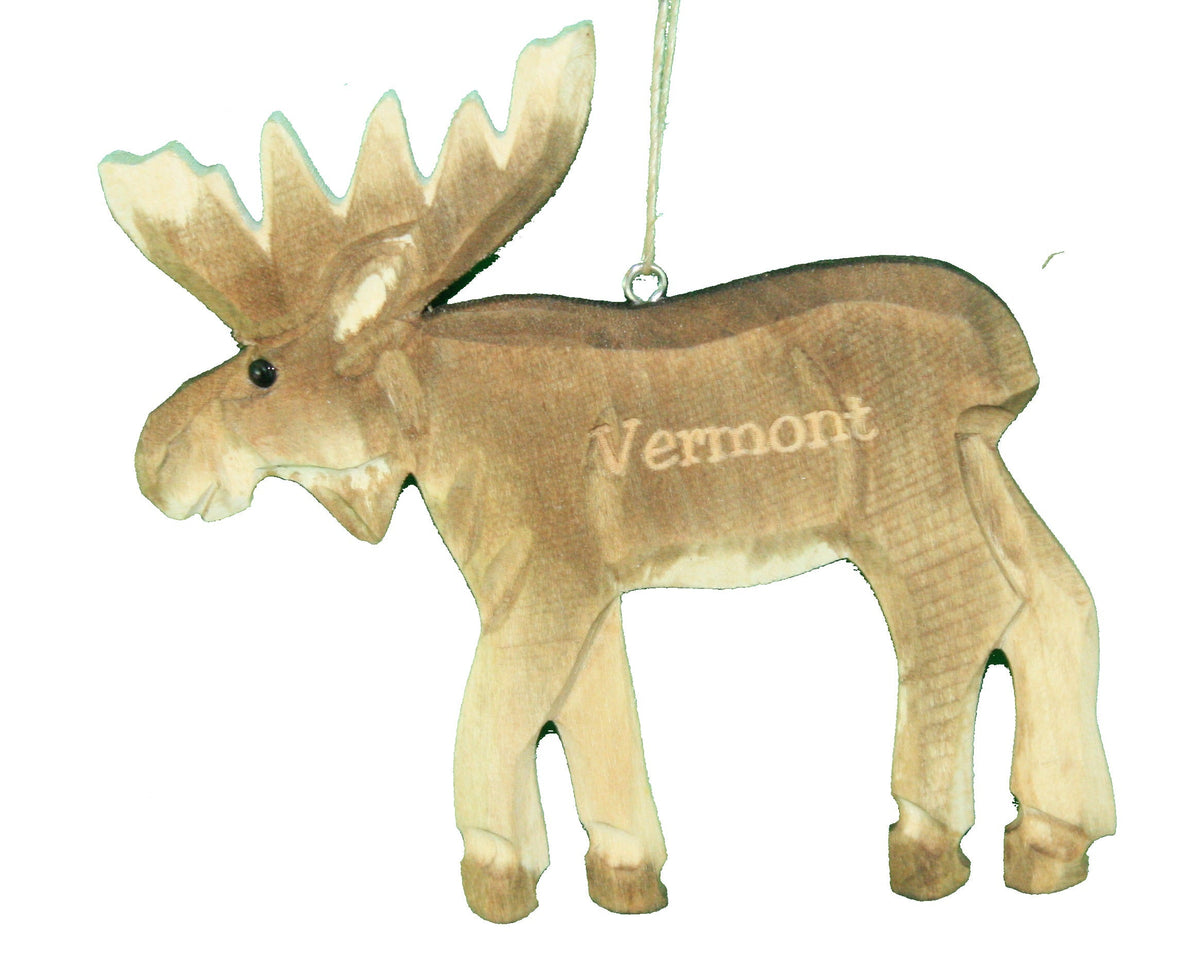 Moose Wooden Ornament