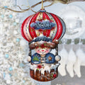 Frosty Journey Wooden Ornaments by Jamie Mills-Price Christmas Santa Snowman Decor - 8611068-1-MP