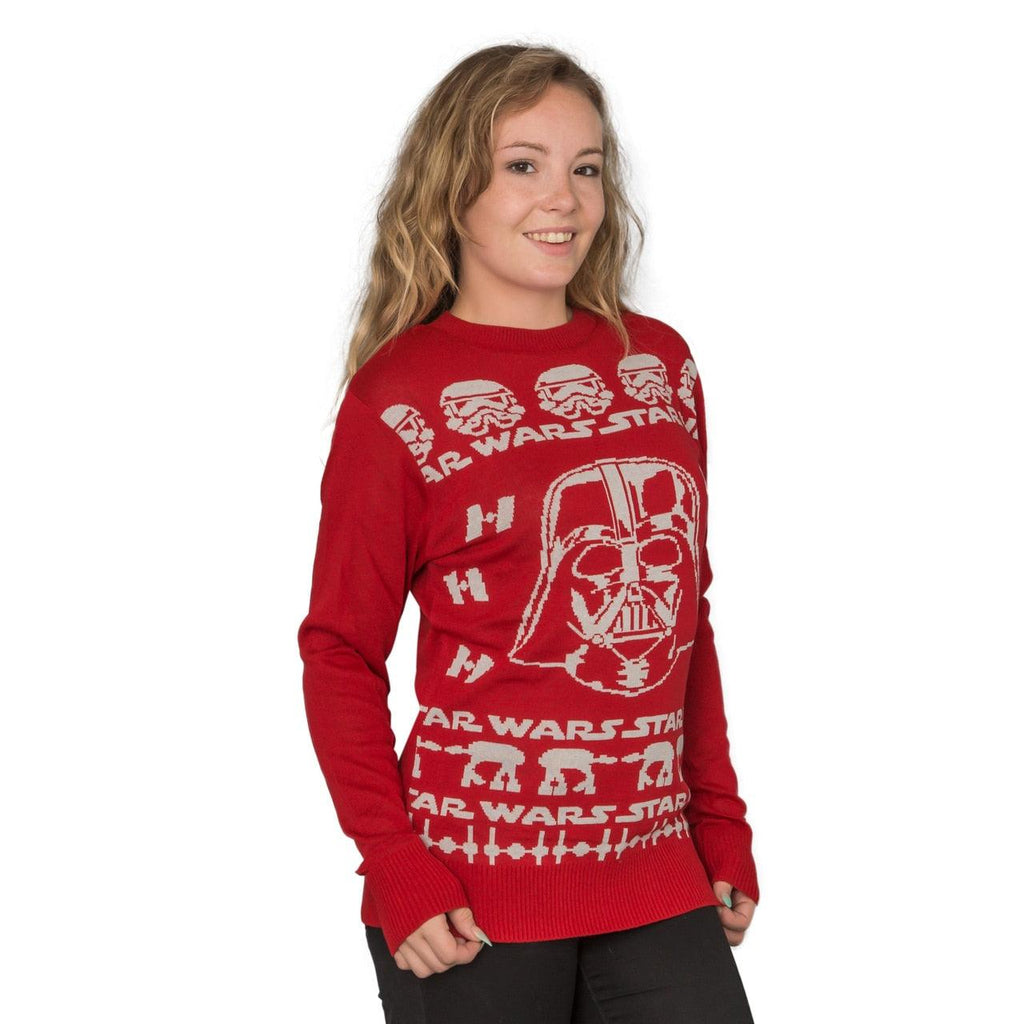 Darth Vader Adult Red Sweater