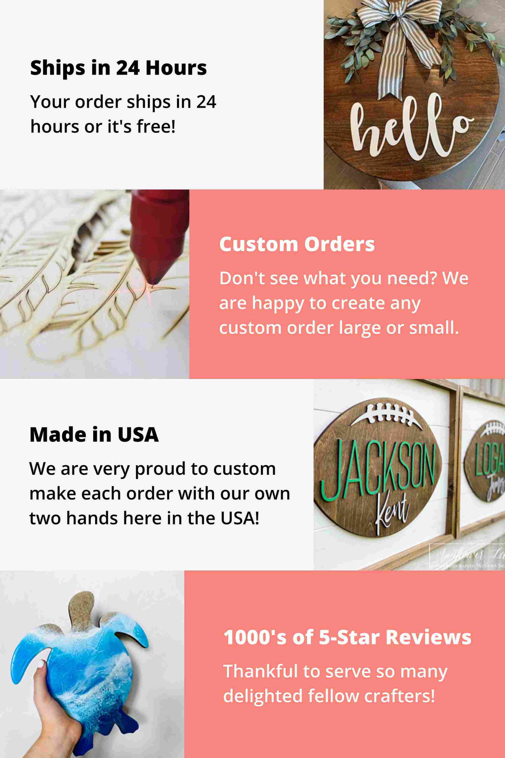 Unfinished Wood Present Gift Shape - Christmas - Birthday - Craft - up to 46" DIY