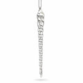 Clear Twisted Glass Icicle Winter Christmas Ornament