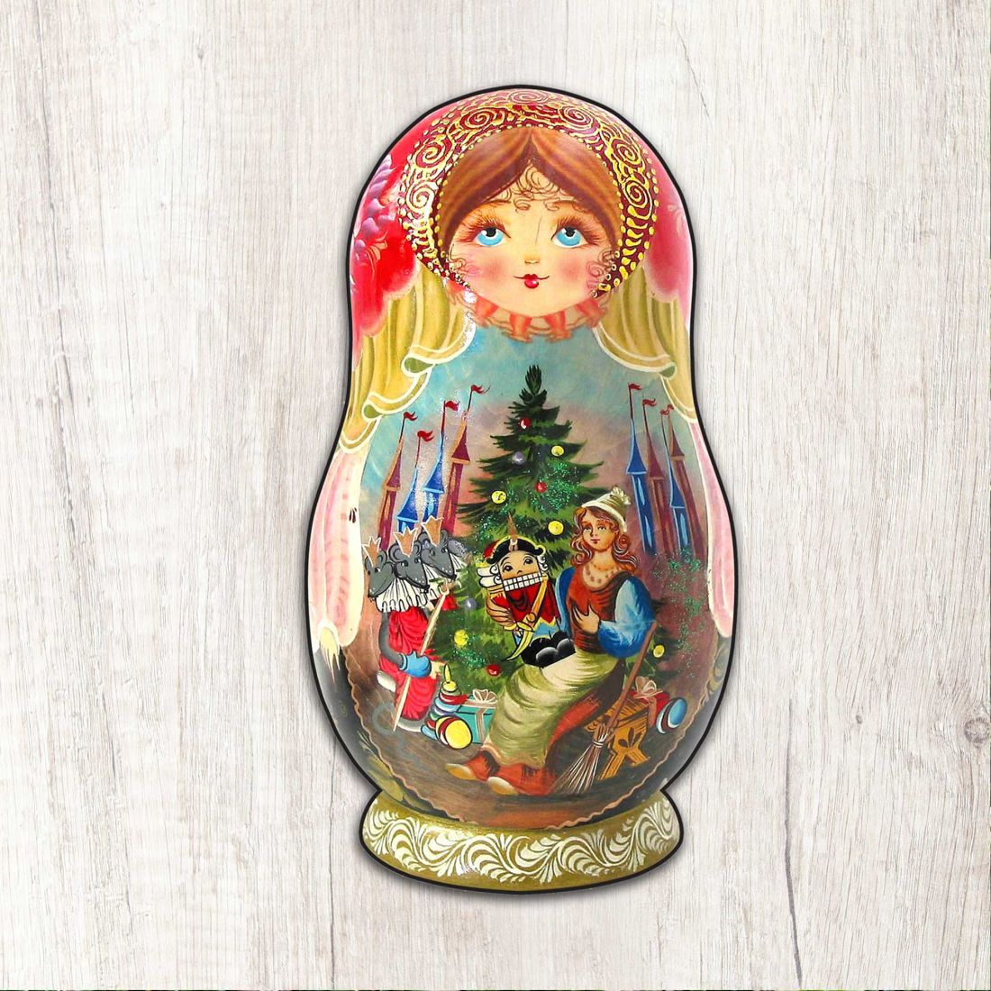 Nutcracker Story Nesting Doll Holiday Outdoor Decor Large Ornament by G. DeBrekht - Christmas Decor - 8115762M