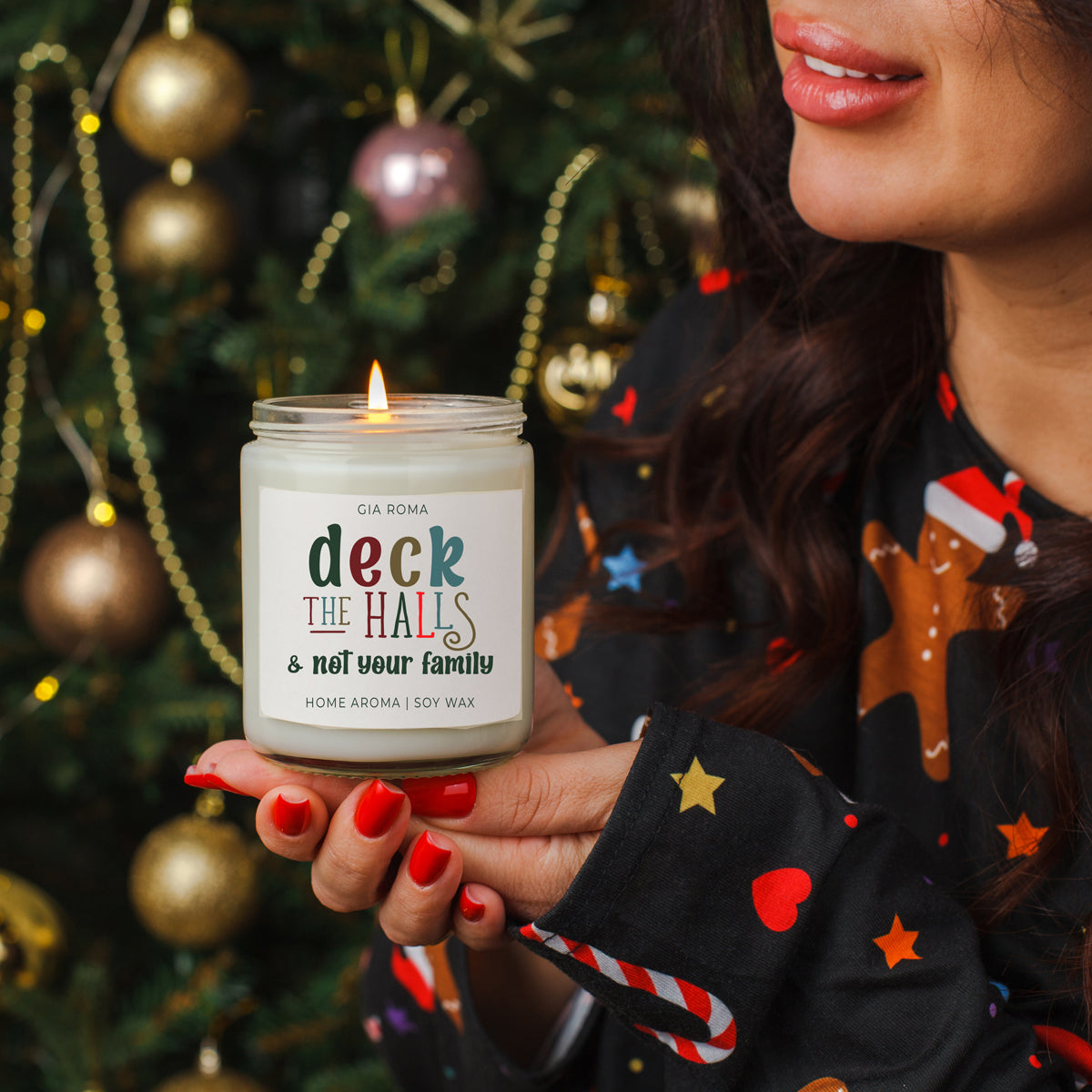 Deck The Halls Candle