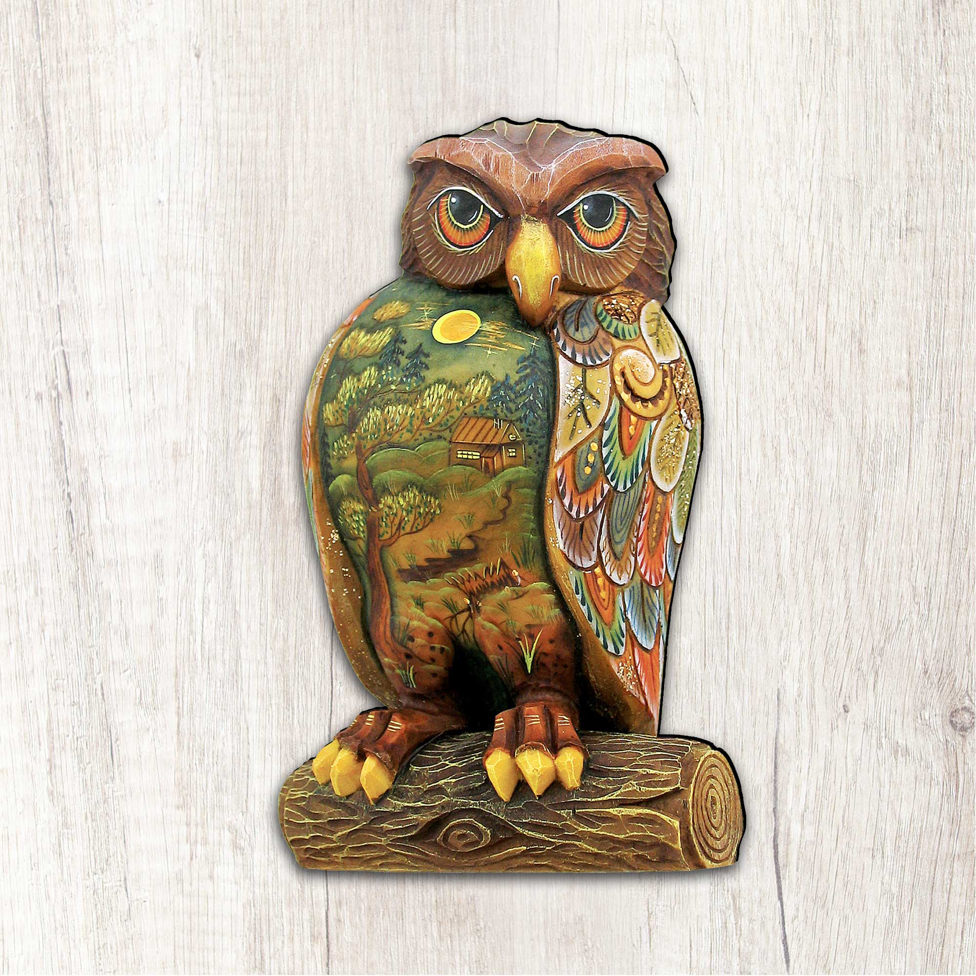Owl Halloween Door Decor by G. DeBrekht - Thanksgiving Halloween Decor - 8158912H