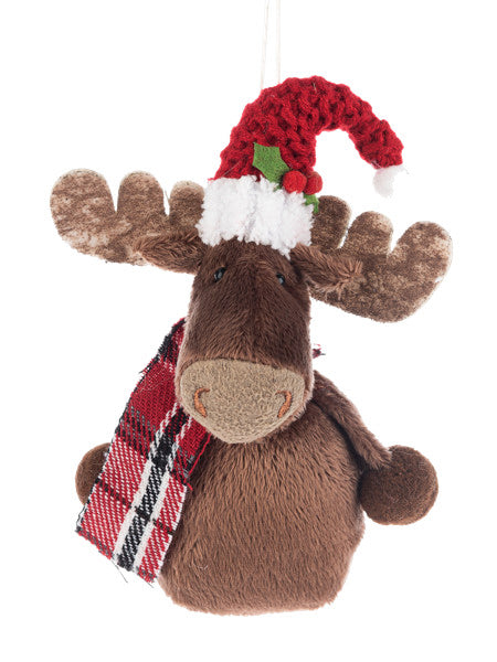 Merry Chris-Moose Plush Ornament -