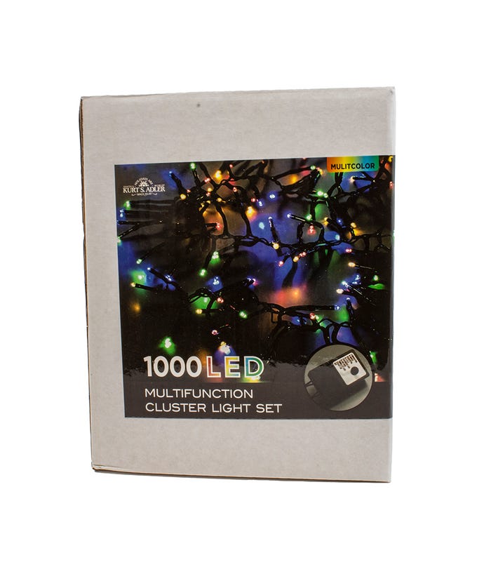 2000-Light Multi-Color LED Cluster Light Set