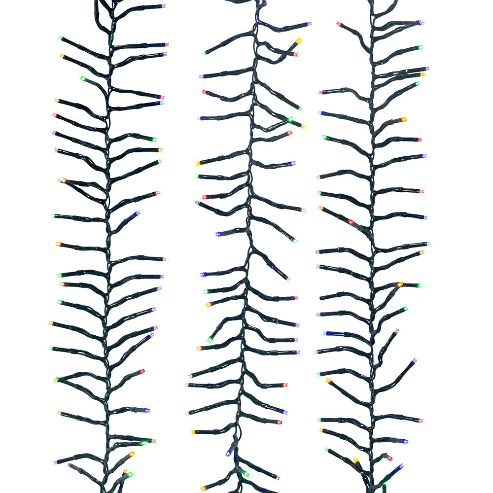 480-Light Fairy Multicolor LED Cluster Garland