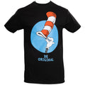 Dr Seuss Be Original Tip Hat Adult Short Sleeves Black T-Shirt
