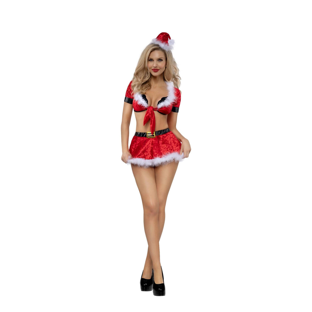 Dreamgirl Christmas Honey 4-Piece Skirt Set