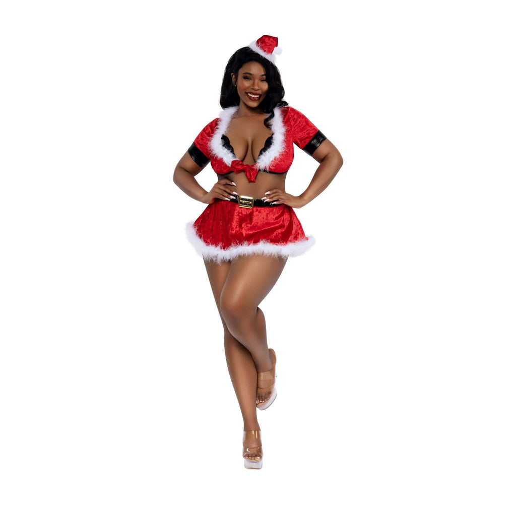 Dreamgirl Plus Christmas Honey 4-Piece Skirt Set