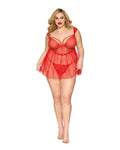 Dreamgirl Plus Babydoll & G-String