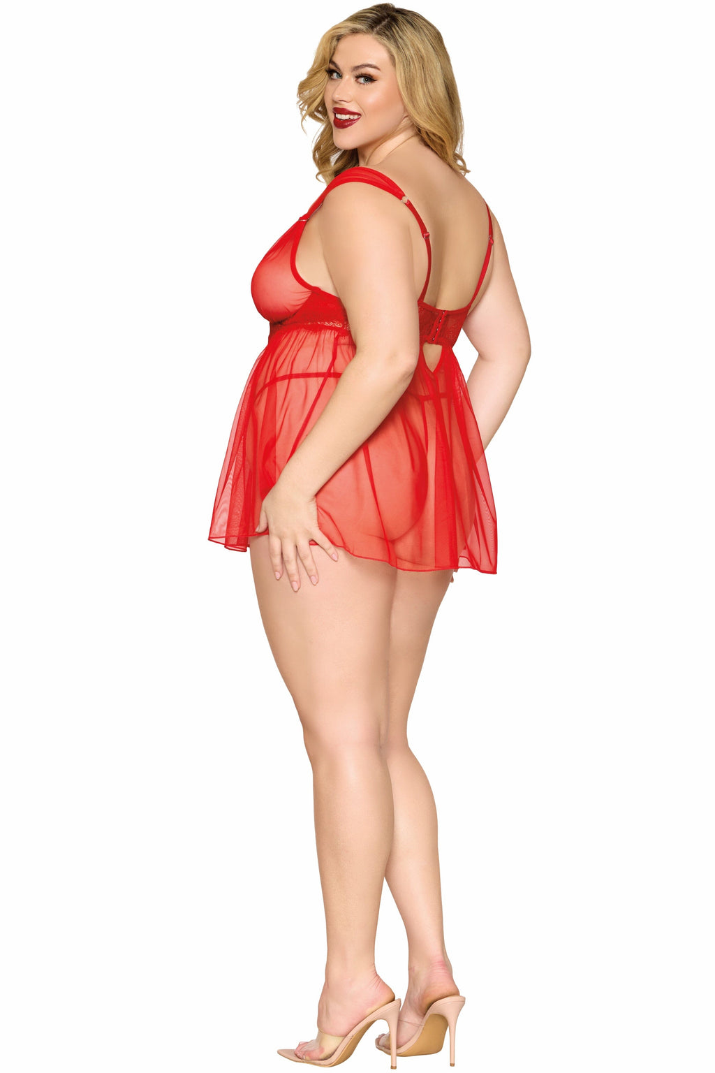 Dreamgirl Plus Babydoll & G-String