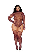 Dreamgirl Plus Size Cherry Lacquer Teddy Bodystocking