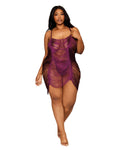 Dreamgirl Plus Drape Fringe Chemise