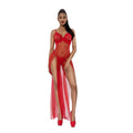 Dreamgirl Romance Lace-Trim Gown 2-Piece Set