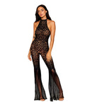 Dreamgirl Flare Leg Seamless Crochet Bodystocking