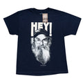 Duck Dynasty Si Robertson Commander HEY! Adult Navy t-shirt tee
