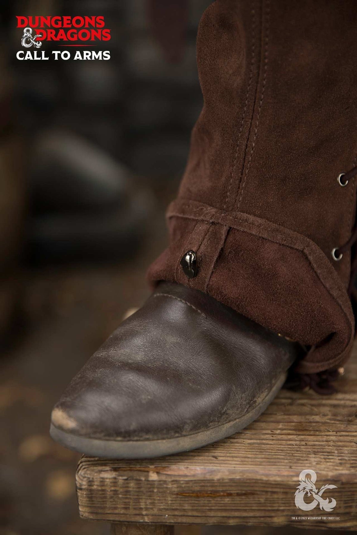 Dungeons & Dragons Leather Gaiters Type 1 Brown