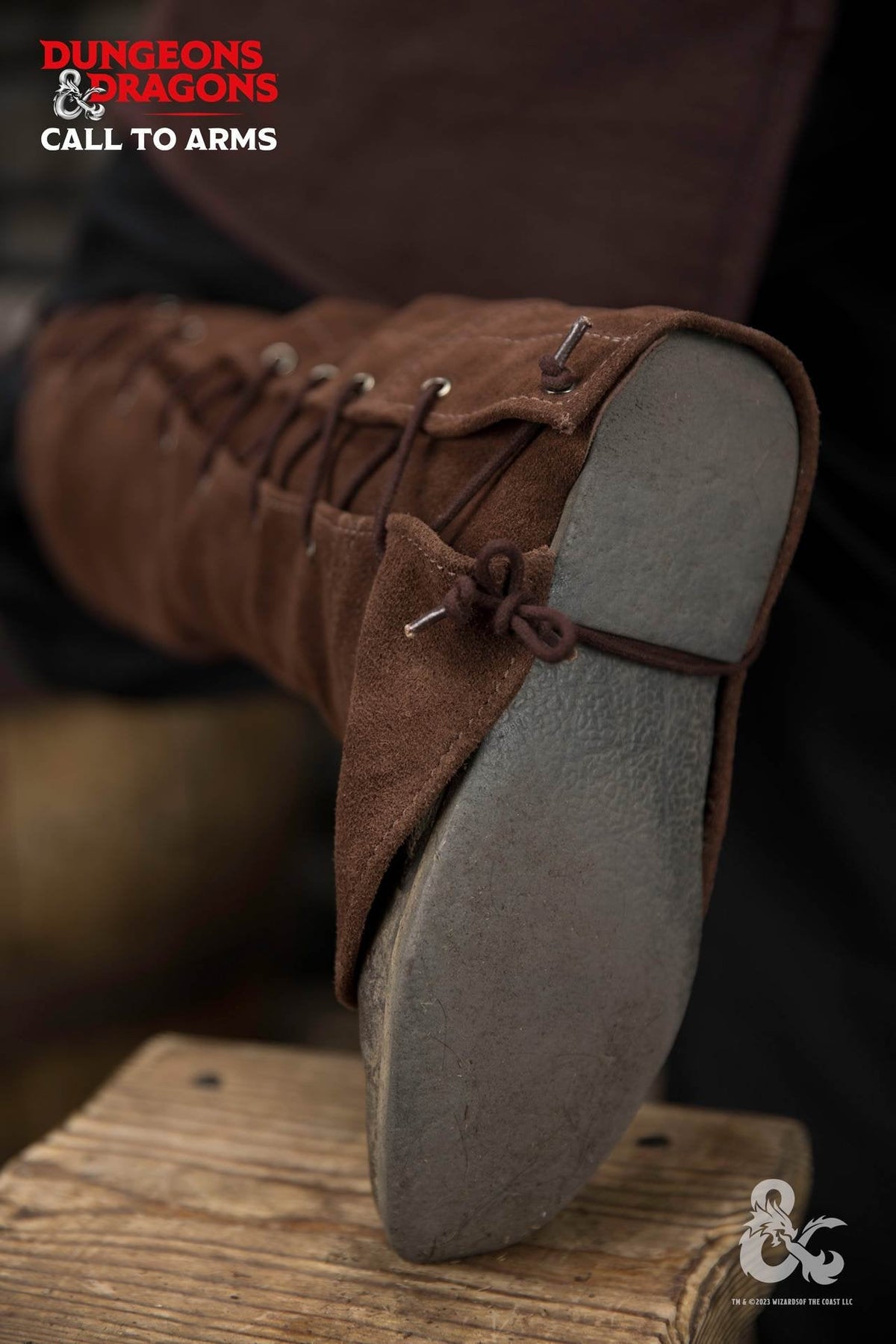 Dungeons & Dragons Leather Gaiters Type 1 Brown