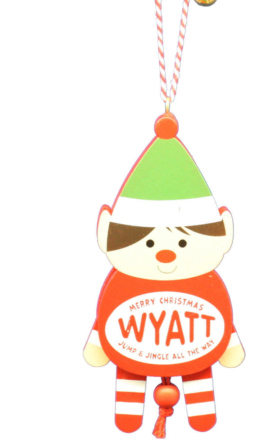 Dancing Wooden Ornament (L - Z) -