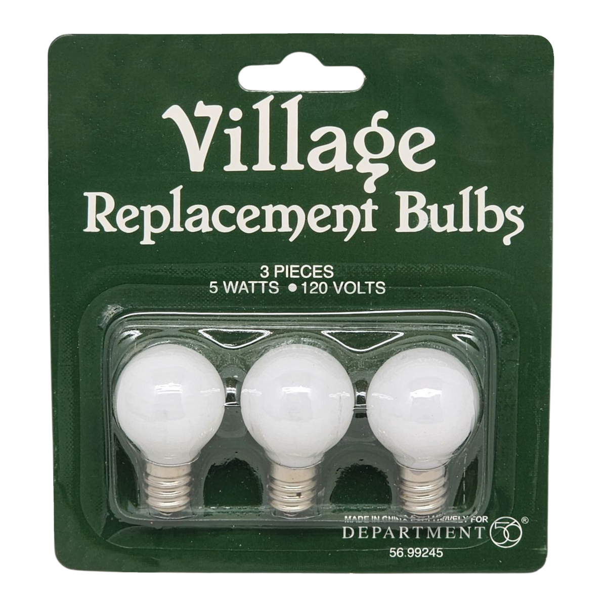 Village Replacement Round Light Bulb 3 Pack