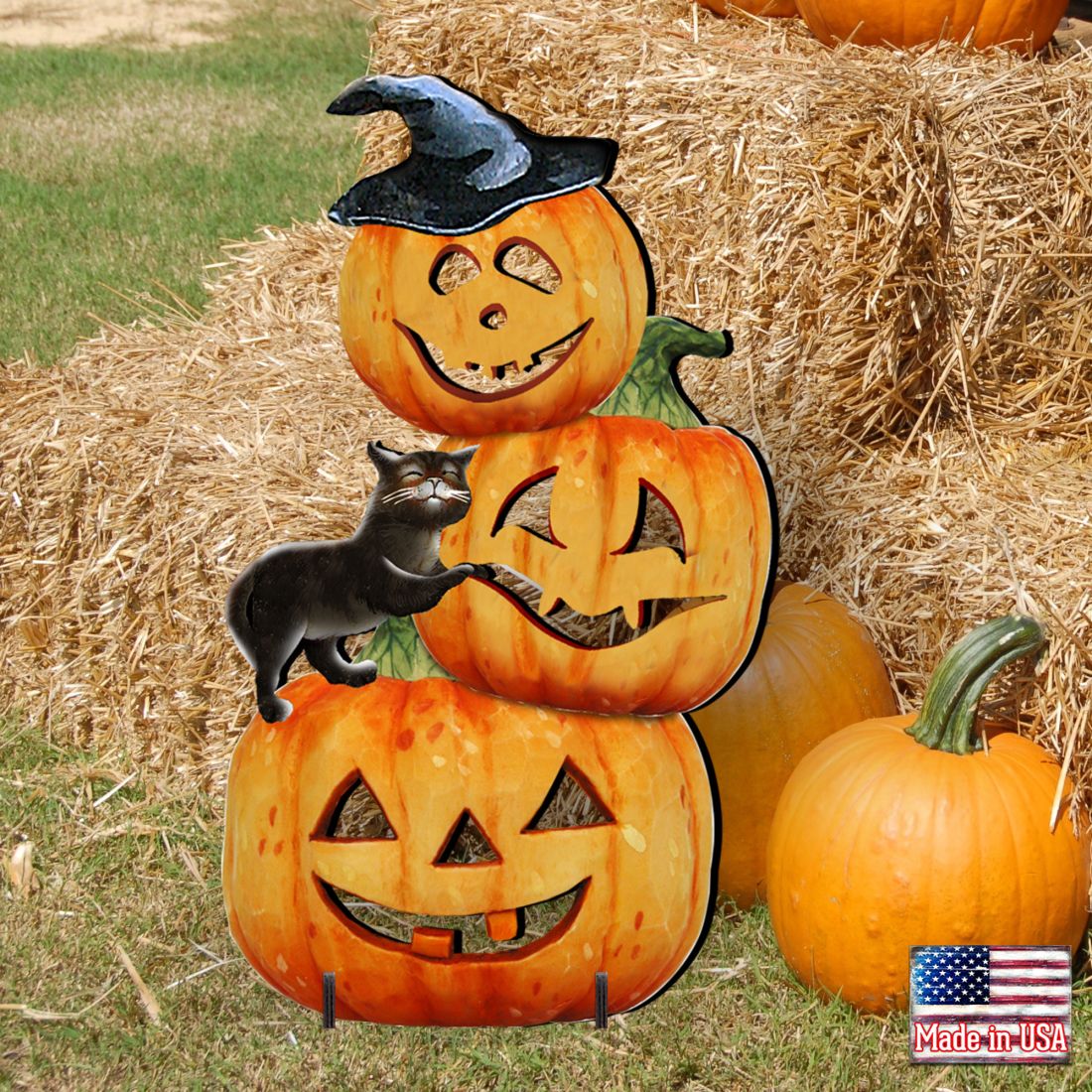 Scary Stacking Pumpkin Halloween Outdoor Decor by G. DeBrekht - Thanksgiving Halloween Decor - 8158415F