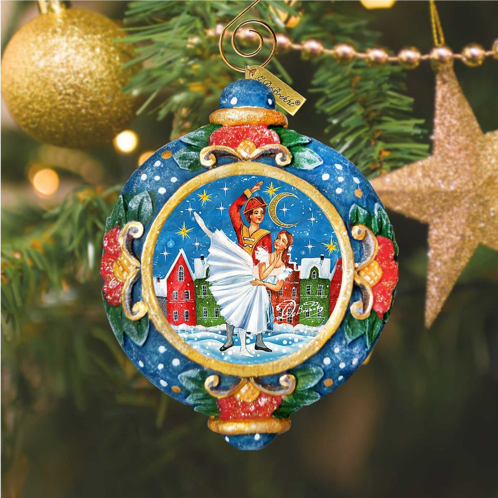 Nutcracker Ballet Sculpted Hand-Painted Christmas Ornament by G. DeBrekht - Christmas Santa Snowman Decor - 6102453