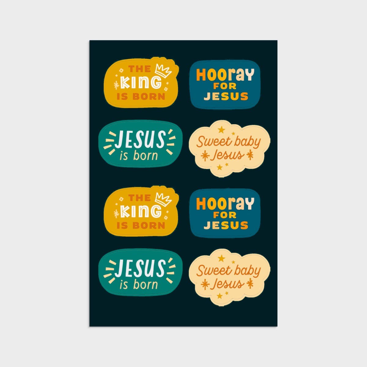 Create Your Own Nativity Christmas Cards -8 Christmas Boxed Cards