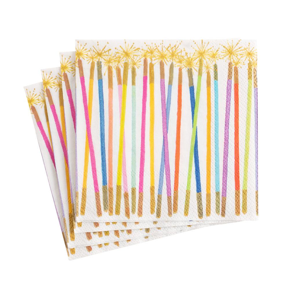 Birthday Candles Paper Goods - Cocktail Napkin