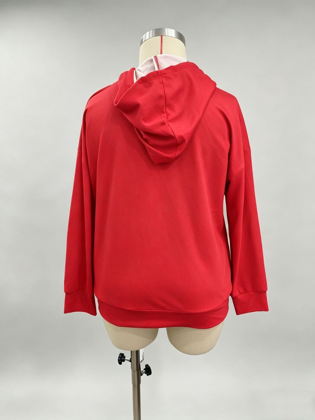 Amazon European And American Cross-border Autumn Women's Clothing Christmas Gnome Print Distressed Pocket Hooded Sweatshirt In Stock