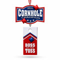 Official Cornhole Champion Boss Of The Toss Resin Christmas Ornament