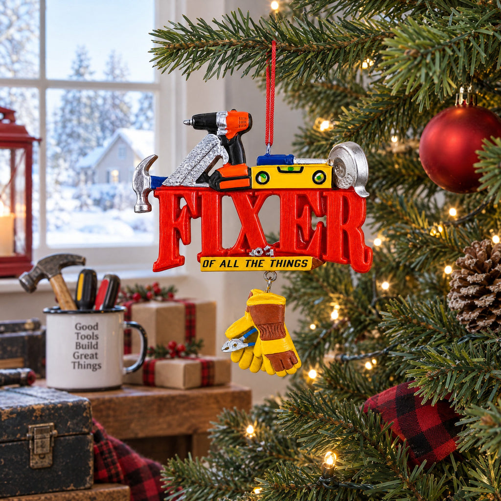 Fixer Of All Things Handyman Tools Resin Christmas Ornament