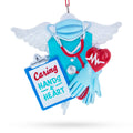 Healthcare Professional Caring Hands And Heart Resin Christmas Ornament