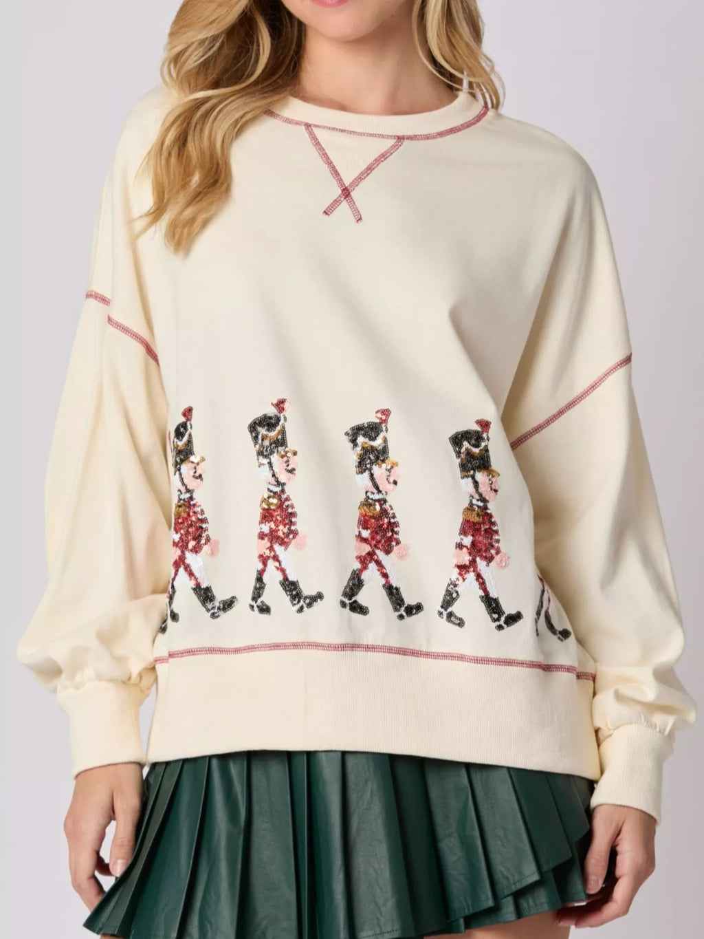 Christmas Marching Band Sequin Sweatshirt