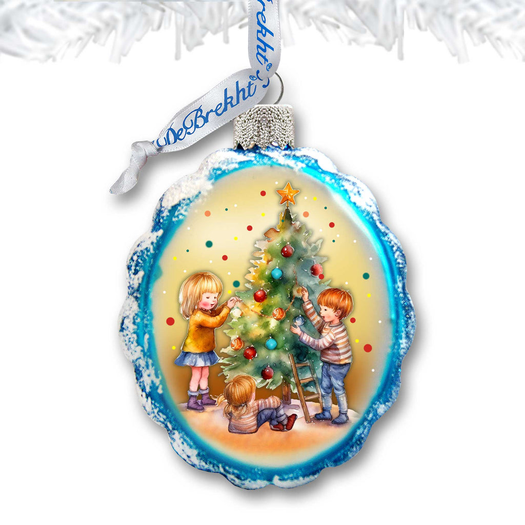 Joyful Traditions Mercury Glass Ornaments by G. Debrekht - Christmas Decor - 776036