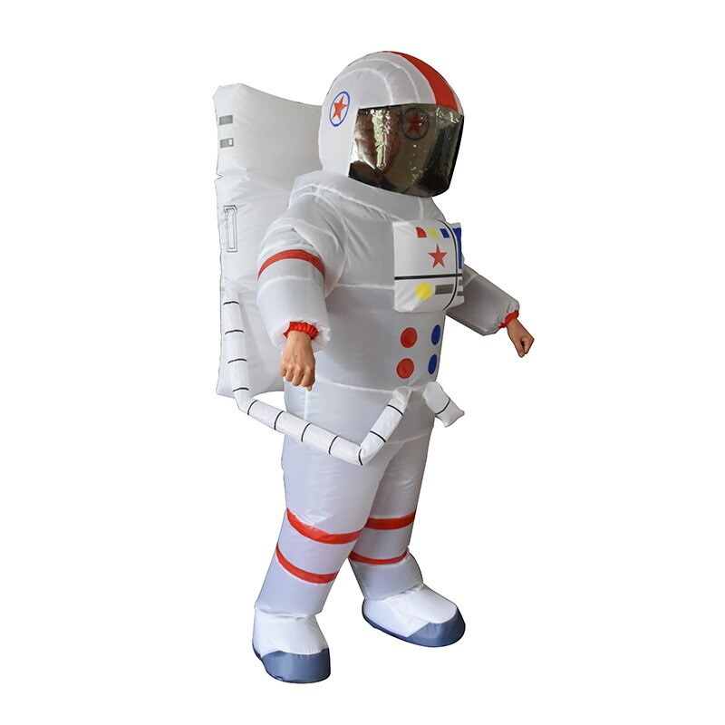 Aerospace Spaceman Astronaut Inflatable Costume Woman Men Mascot Party Cartoon Doll Halloween Cosplay Costume Dress Up Clothes