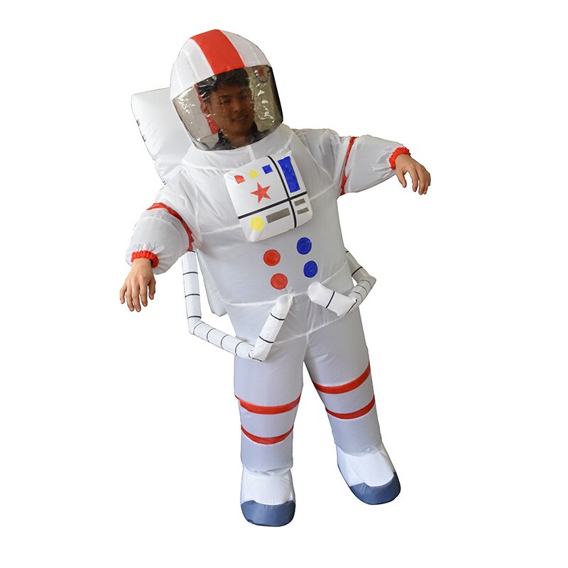 Aerospace Spaceman Astronaut Inflatable Costume Woman Men Mascot Party Cartoon Doll Halloween Cosplay Costume Dress Up Clothes