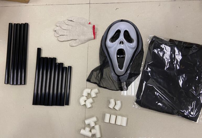 Creative Garden Ghostface Scarecrow Yard Hanging Scaring Scream Halloween Ghostface Scarecrow Decoration Repeller Bird