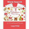 Word Search Christmas Song Edition: 80 Word Search Puzzles, Large Print - Paperback