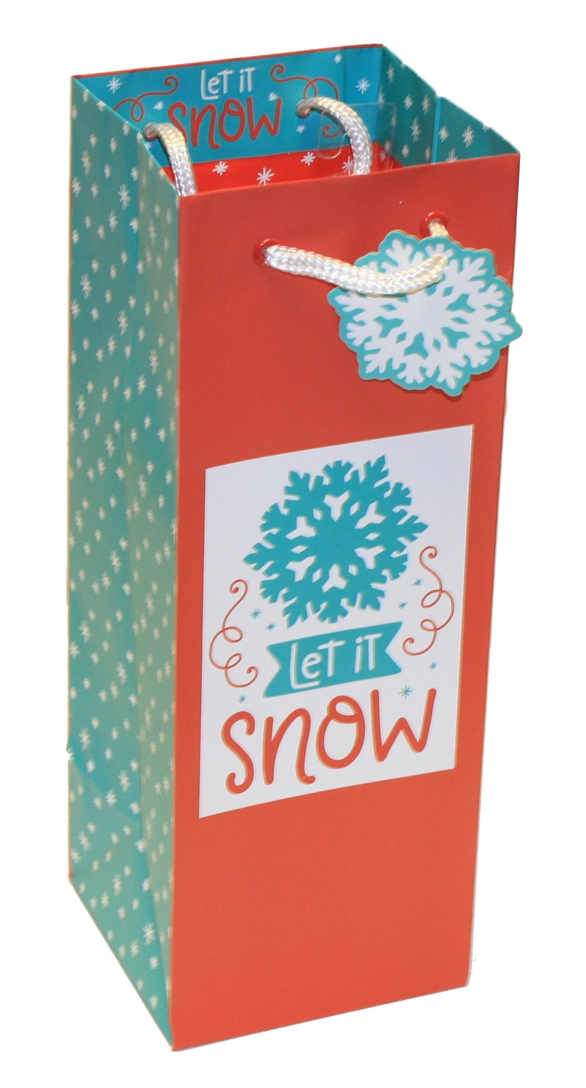 Bottle Gift Bag - Let It Snow