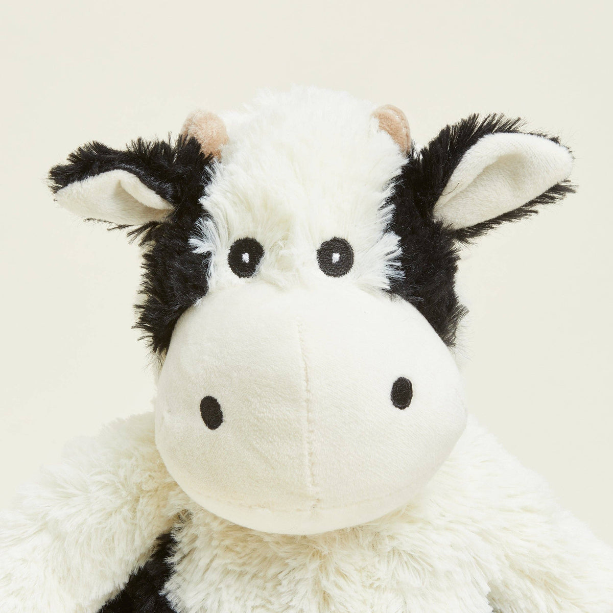 BLACK AND WHITE COW WARMIES 13"