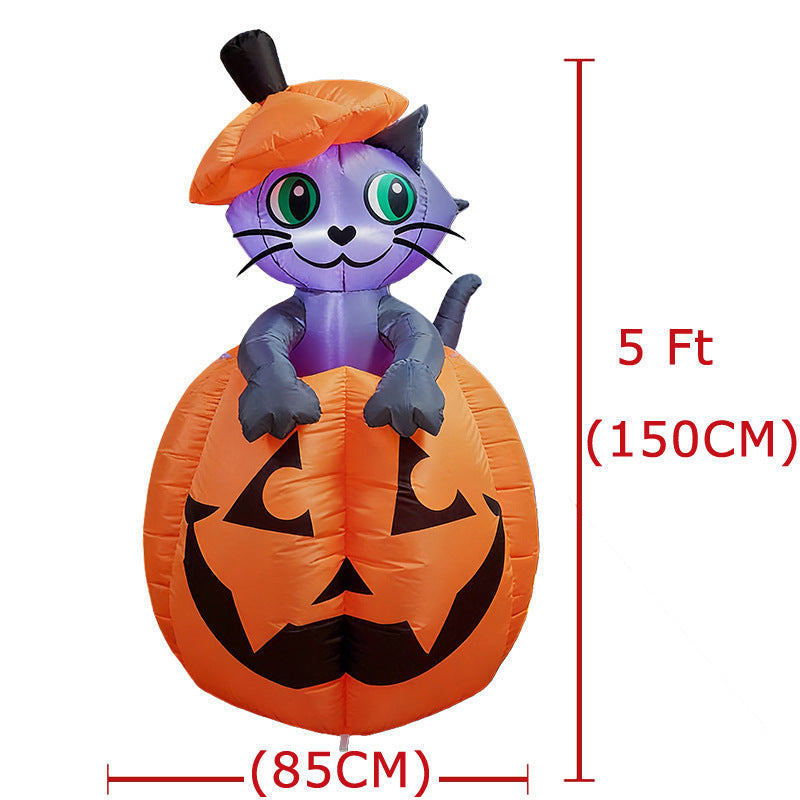 Halloween Inflatable Cartoon Cat Decoration