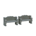 Stone Bench - 2 Piece Set