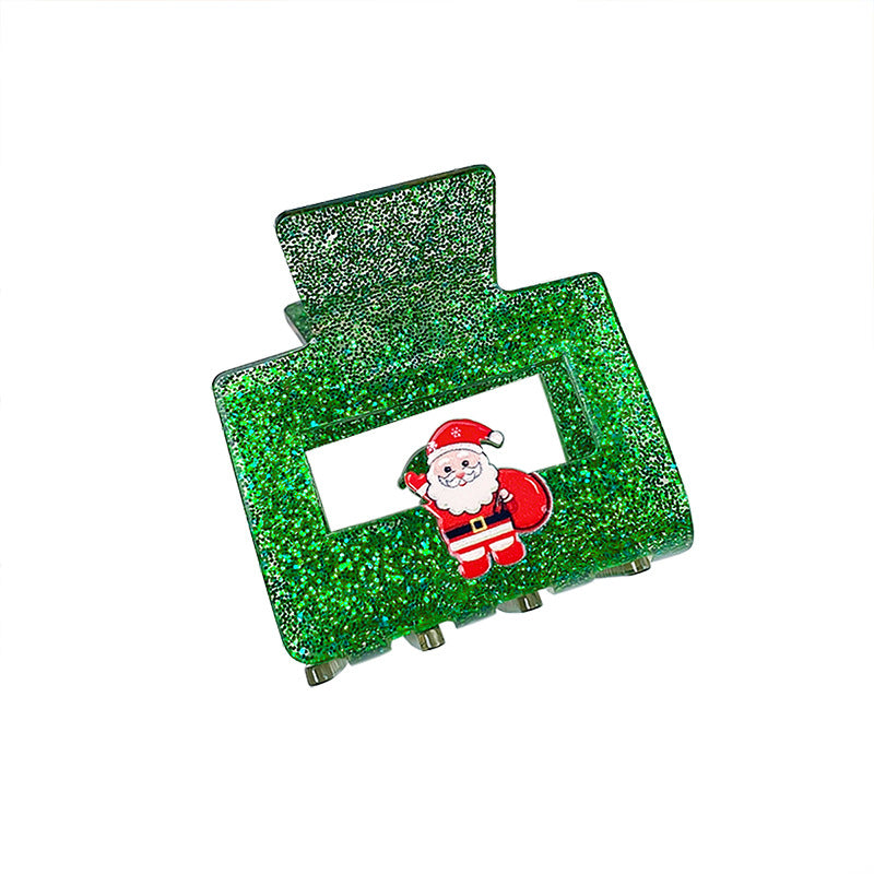 Christmas Hair Accessories Geometric Acrylic Glitter