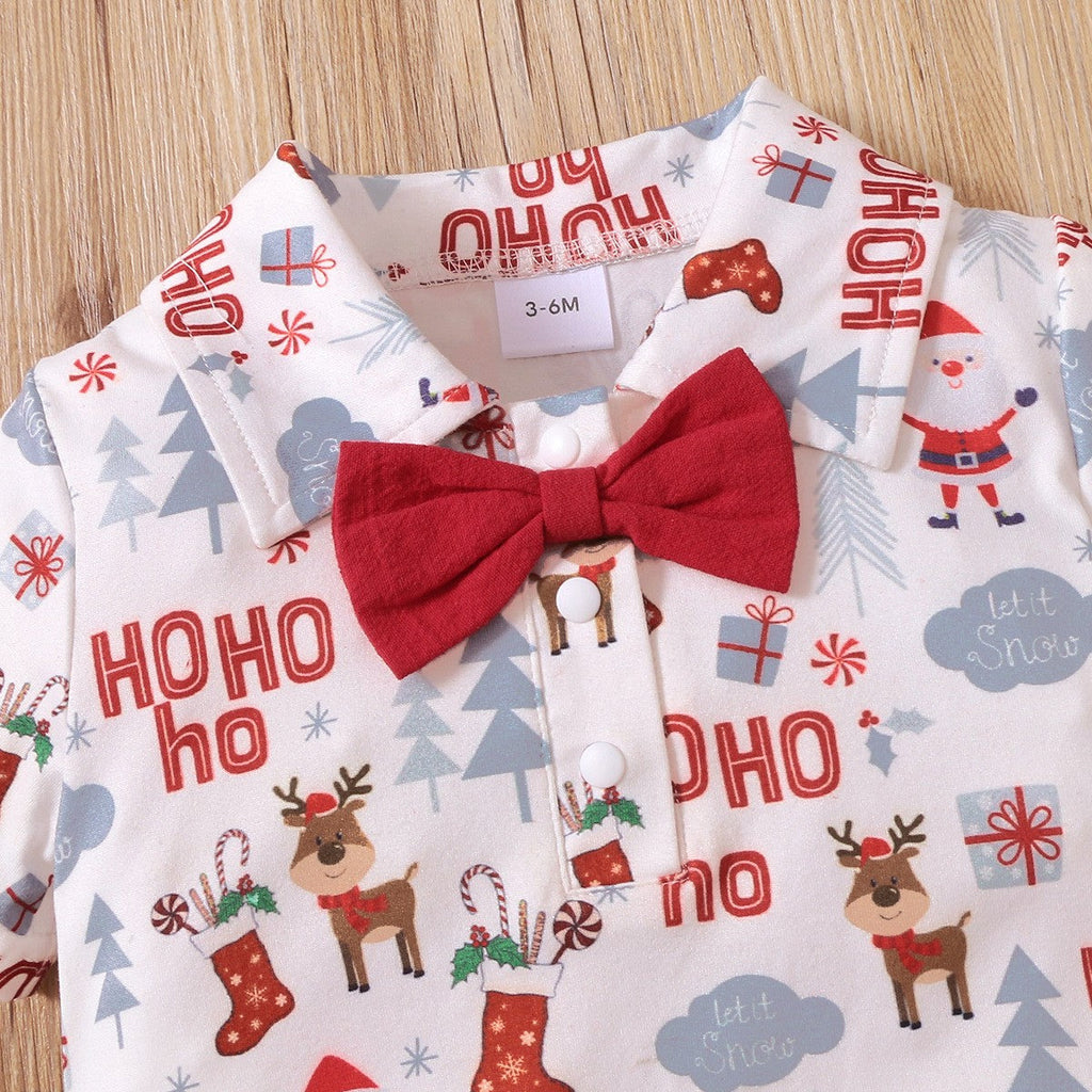 Classic Gentlemen's Christmas Print Suit