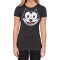 Felix the Cat Face Outline Adult Unisex Retro Animation Gift Idea T-shirt